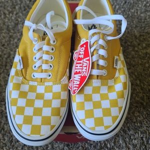 Vans classic yolk yellow Checkerboard shoes